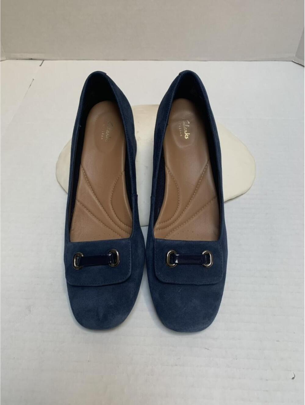 Clarks Artisan Blue Suede Shoes Pumps Size 8M Women